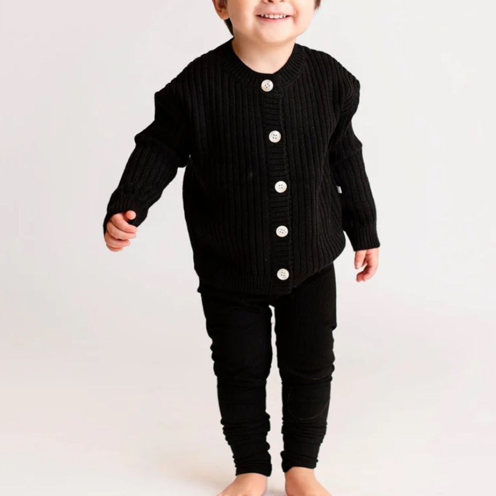 Bums & Roses Knit Button Sweater - Picture 4 of 4